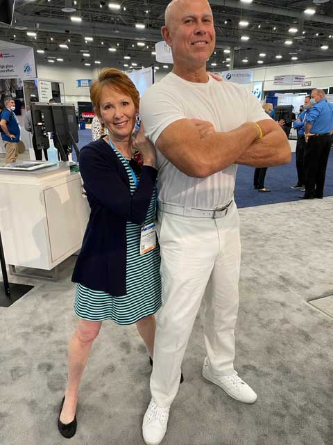Tricia Holderman and Mr. Clean
